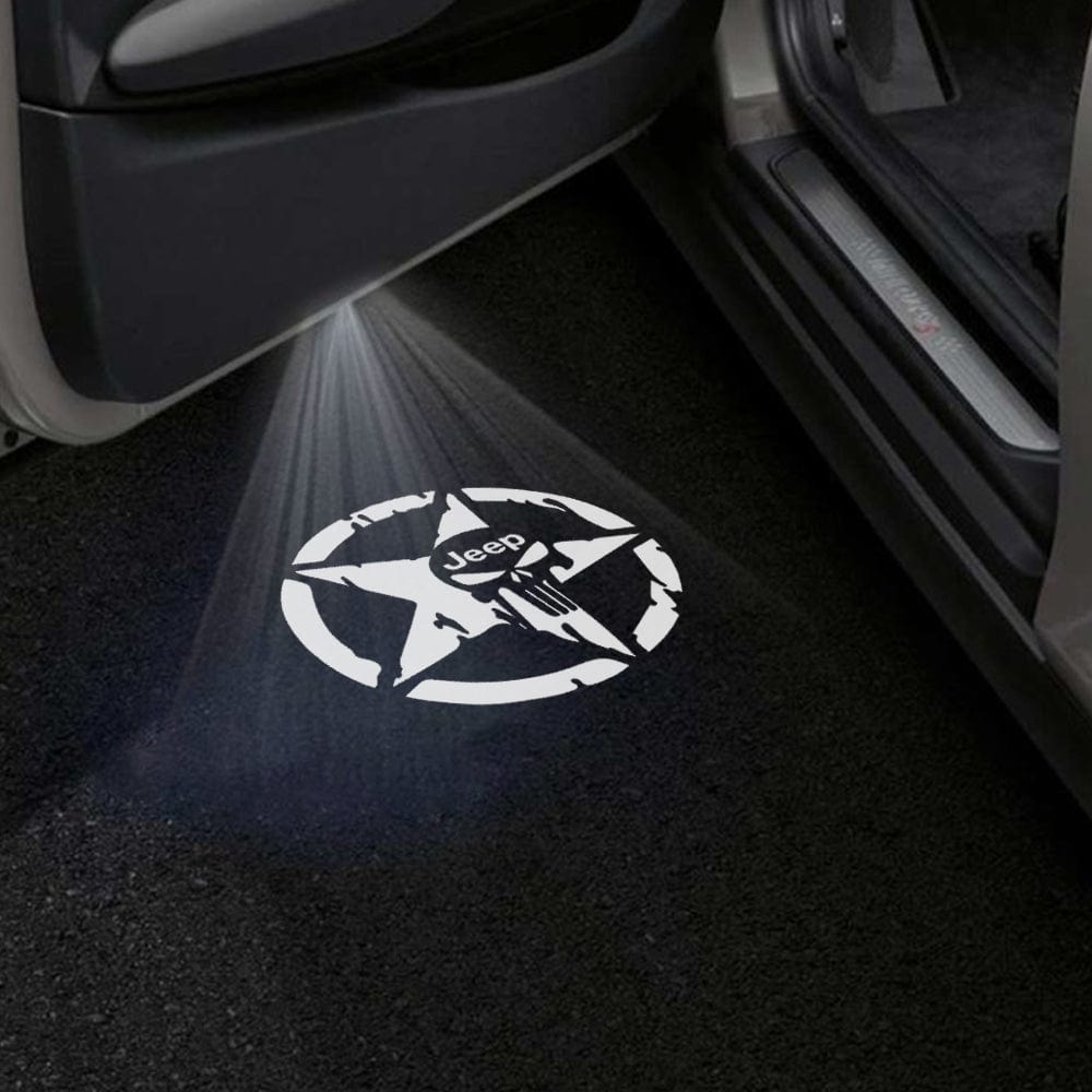 Jeep Cherokee Sport Premium Under Door Projector Puddle Lights Various Designs 2014–2018