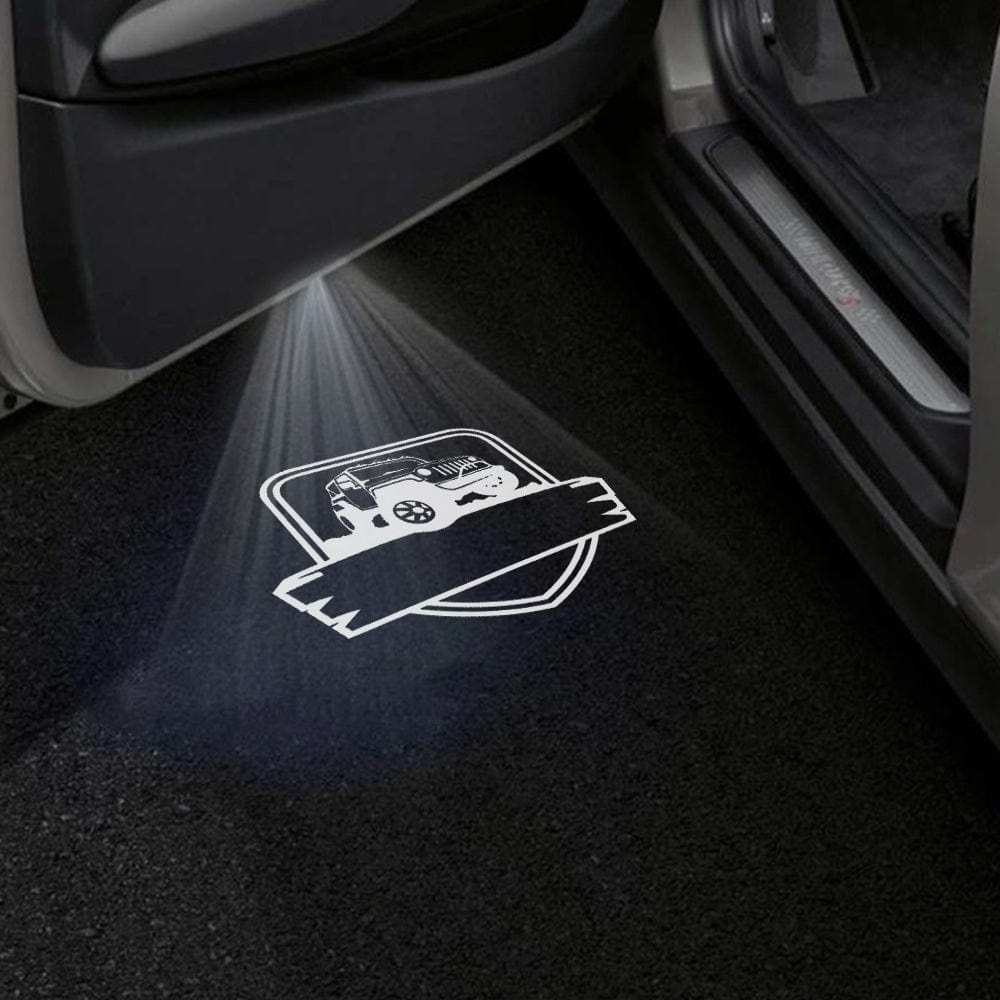 Jeep Cherokee Sport Premium Under Door Projector Puddle Lights Various Designs 2014–2018
