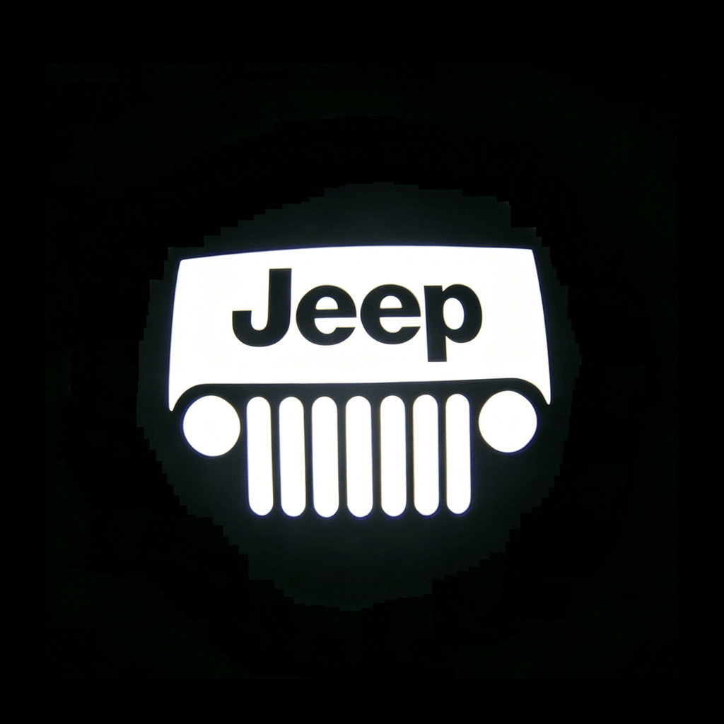Jeep Cherokee Sport Premium Under Door Projector Puddle Lights Various Designs 2014–2018