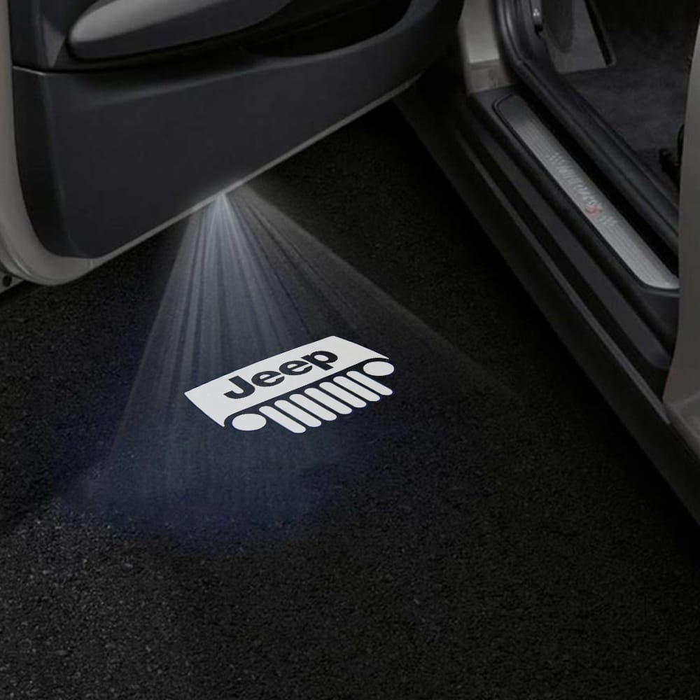 Jeep Cherokee Sport Premium Under Door Projector Puddle Lights Various Designs 2014–2018