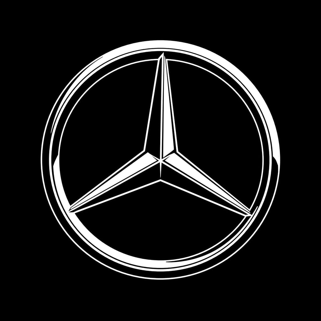 Mercedes-Benz C-Class 4th Gen AMG C63/C63 S Coupe/Cabriolet 2 Doors Premium Door Puddle Lights Various Designs 2016-2021