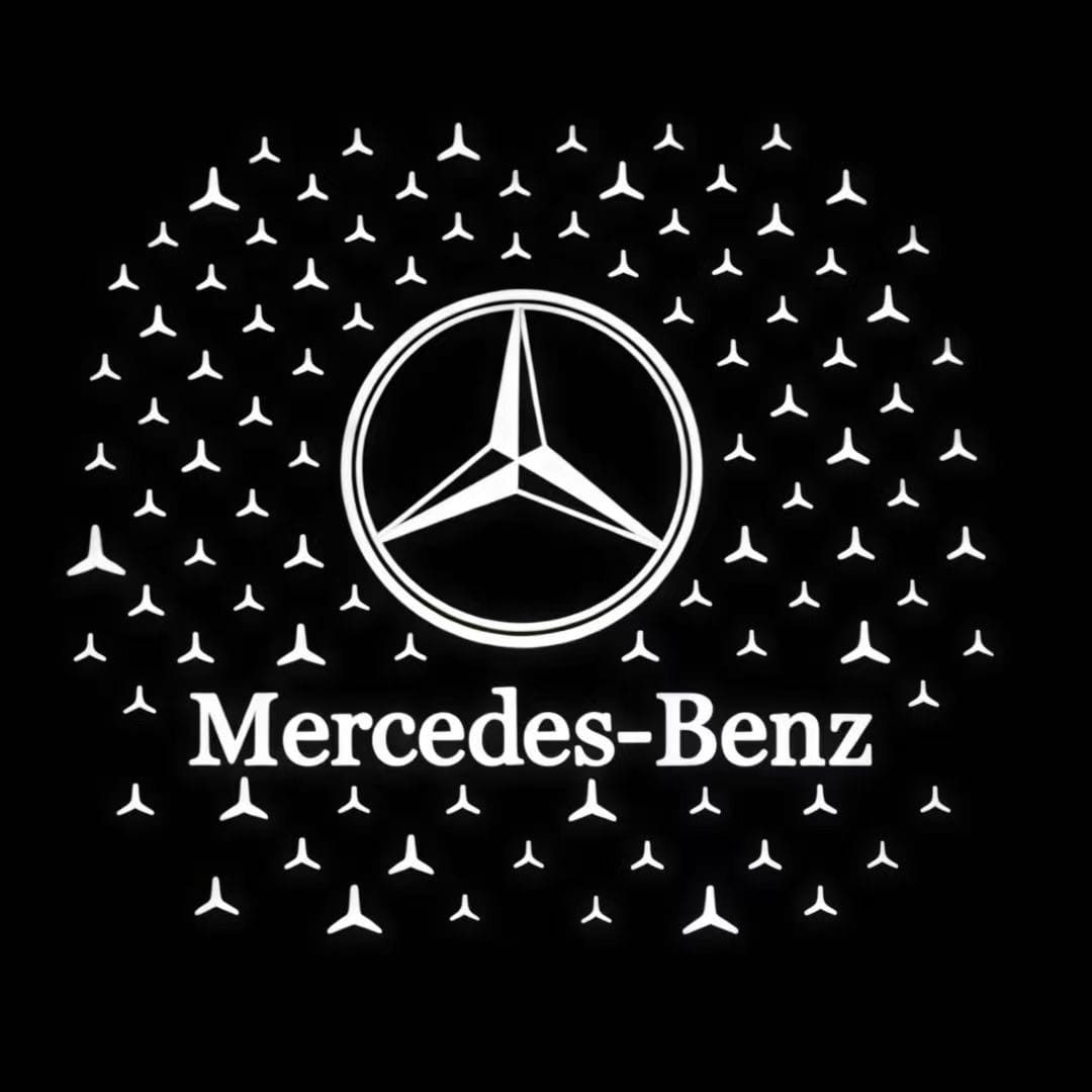 Mercedes-Benz C-Class 4th Gen AMG C63/C63 S Coupe/Cabriolet 2 Doors Premium Door Puddle Lights Various Designs 2016-2021