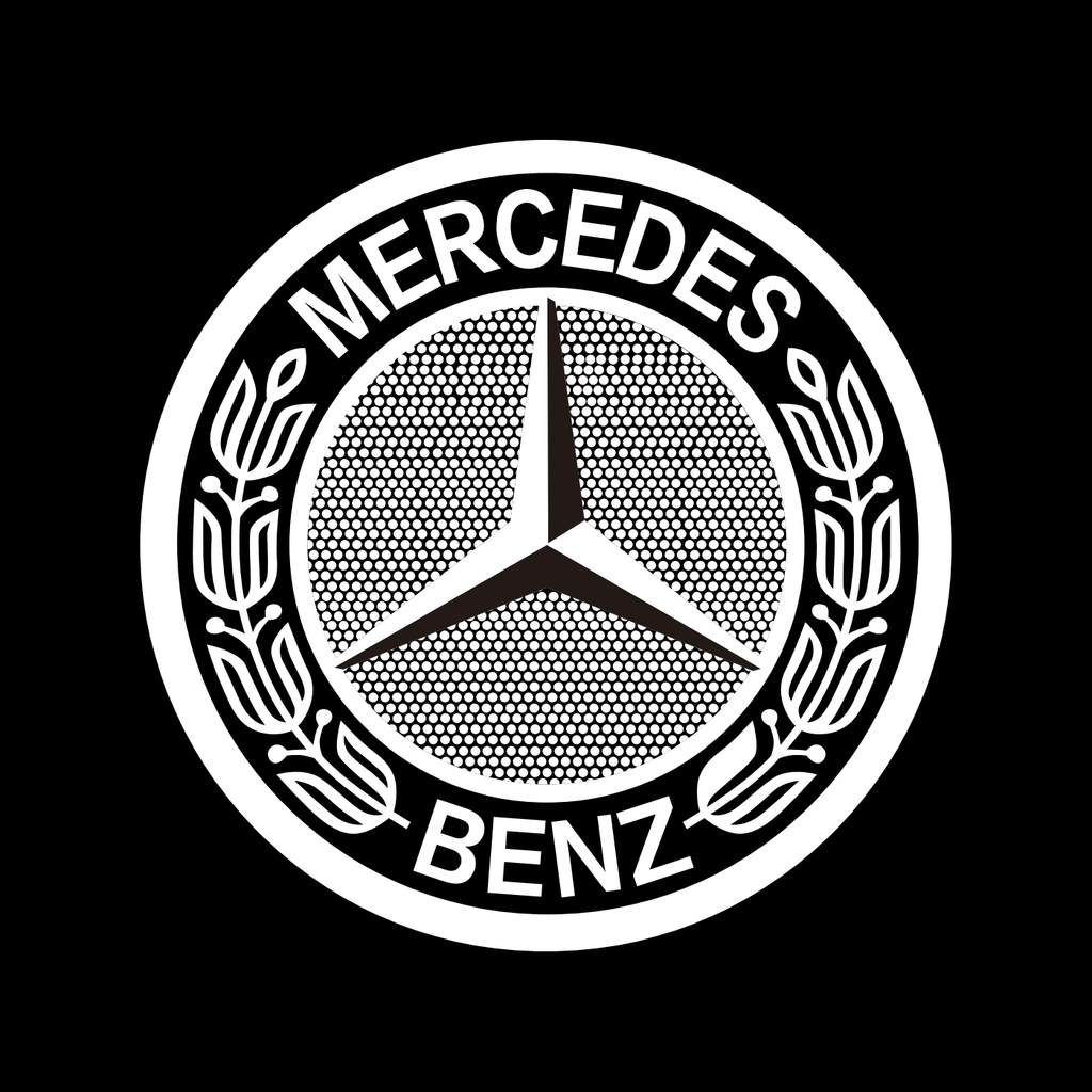 Mercedes-Benz C-Class 4th Gen AMG C63/C63 S Coupe/Cabriolet 2 Doors Premium Door Puddle Lights Various Designs 2016-2021