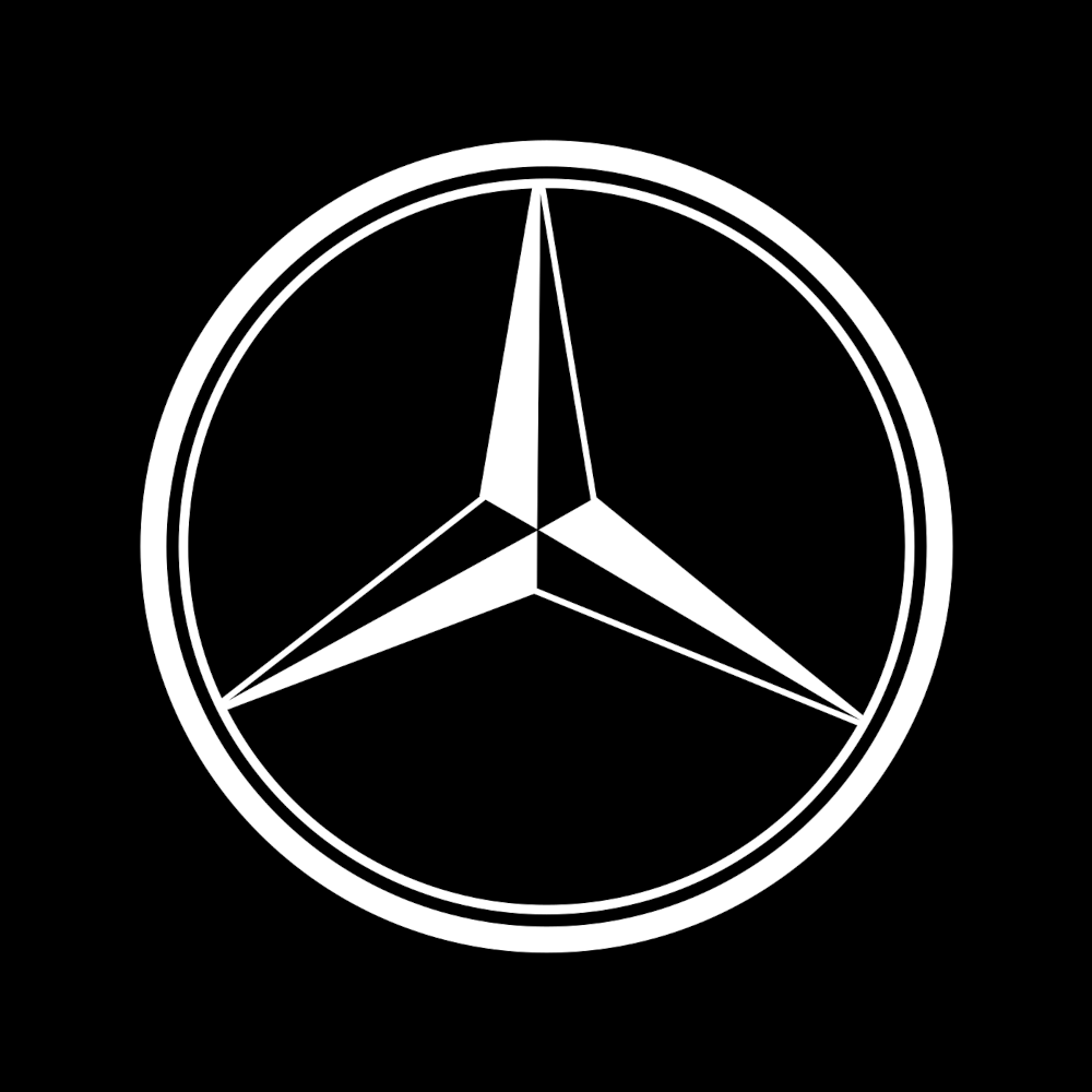 Mercedes-Benz C-Class 4th Gen AMG C63/C63 S Coupe/Cabriolet 2 Doors Premium Door Puddle Lights Various Designs 2016-2021