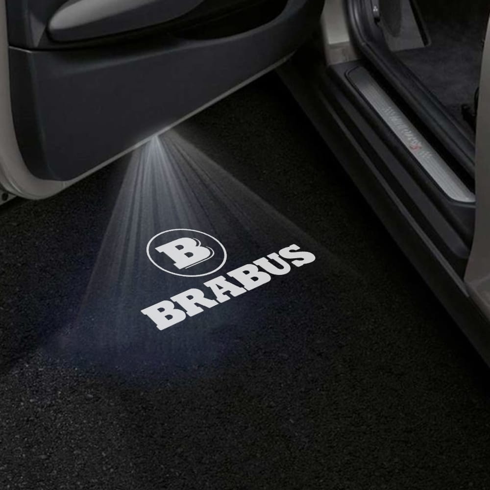 Mercedes-Benz C-Class 4th Gen AMG C63/C63 S Coupe/Cabriolet 2 Doors Premium Door Puddle Lights Various Designs 2016-2021