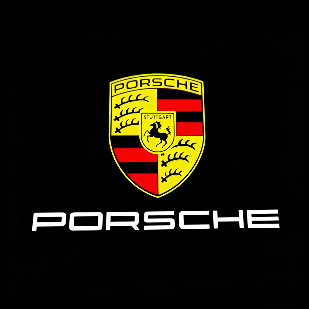 Porsche 992 GT3 Premium Door Puddle Lights Various Designs 2021-2026