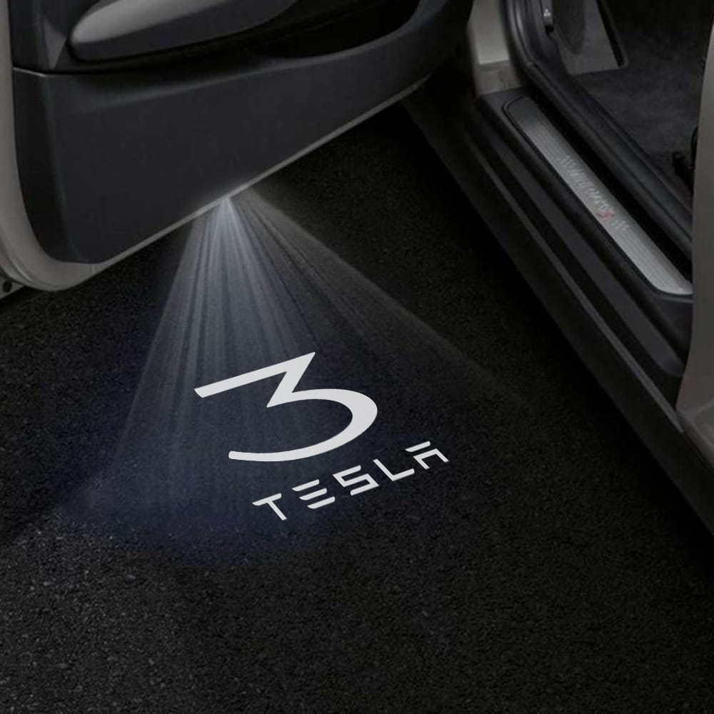 Tesla Model 3 Highland Premium Door Puddle Lights Various Designs 2023–2026
