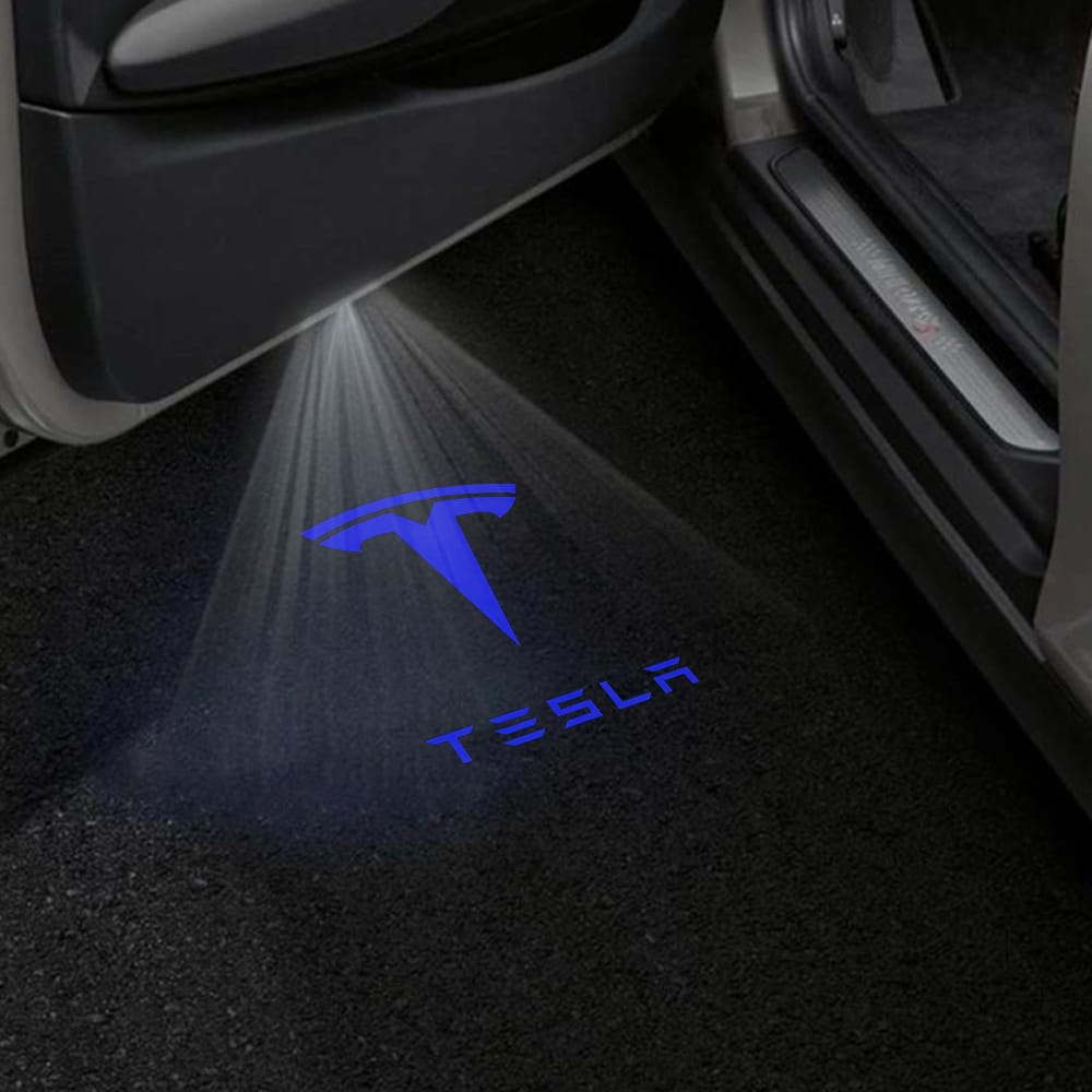 Tesla Model S Premium Door Puddle Lights Various Designs 2021-2026