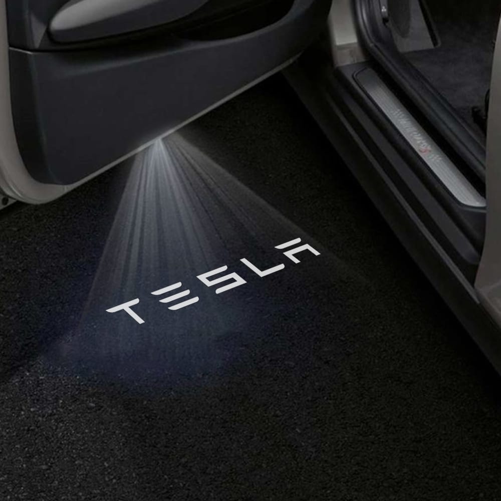 Tesla Model 3 Highland Premium Door Puddle Lights Various Designs 2023–2026
