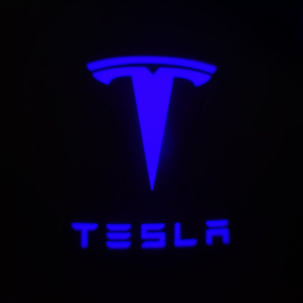 Tesla Model S Premium Door Puddle Lights Various Designs 2021-2026